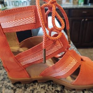 Sorel Joanie II Lace Wedge Sandals